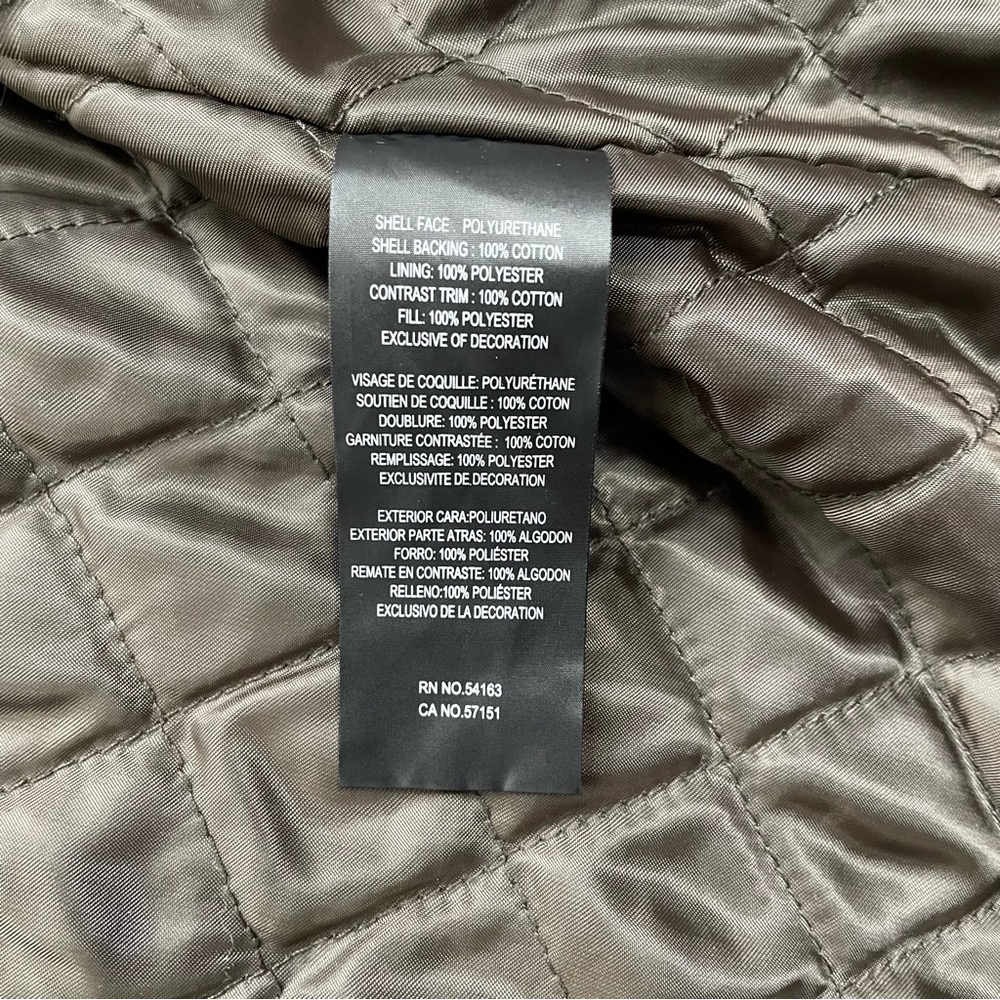 Kensie Waxed Short Barn Jacket In Dark Brown NWT size M Retail $275 - Picture 11 of 13